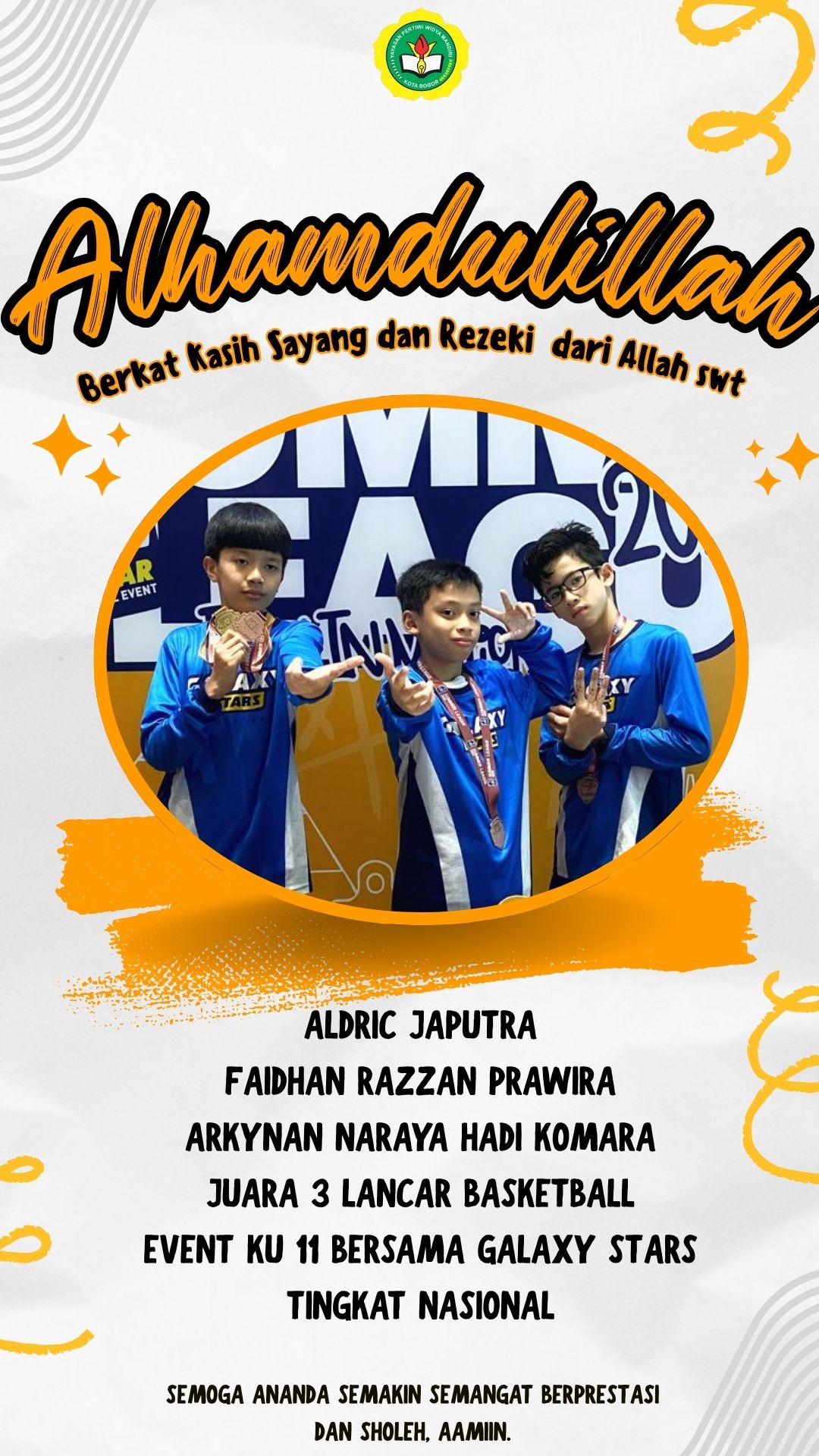 Juara 3 Basketball Event KU 11 - Tingkat Nasional